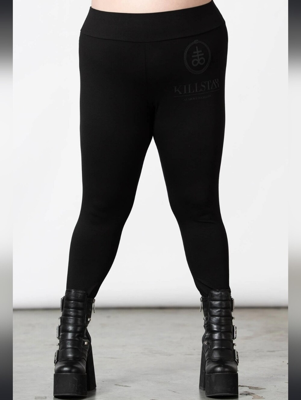 Killstar Kids Black Logo Stretch Leggings